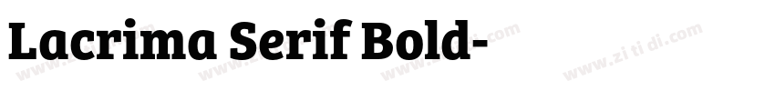 Lacrima Serif Bold字体转换